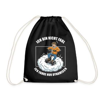I only drive dynamically - Drawstring Bag - black - Front