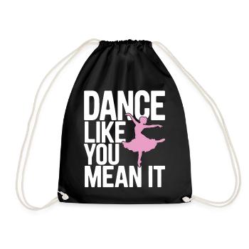 Dansez comme vous le pensez Typographie Design - Sac de sport léger - noir - Devant
