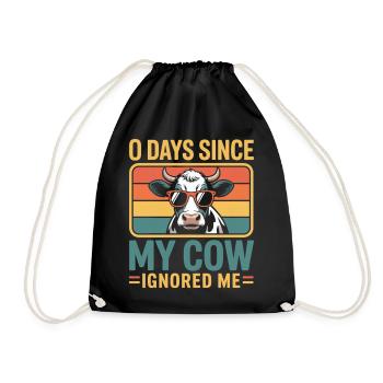 0 jours depuis que ma vache m’a ignoré Éleveur de vaches - Sac de sport léger - noir - Devant