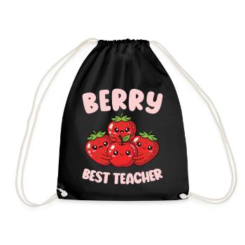 Berry Bester Lehrer Grundschullehrer - Turnbeutel - Schwarz - Vorne