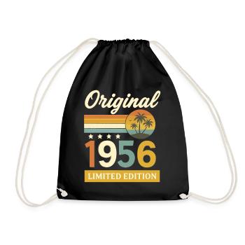 Drôle de Cadeau 1956 Chemise 70ème Anniversaire - Sac de sport léger - noir - Devant