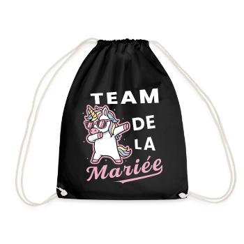 Team De La Mariée ,  Future Femme Mariée - Sac de sport léger - noir - Devant