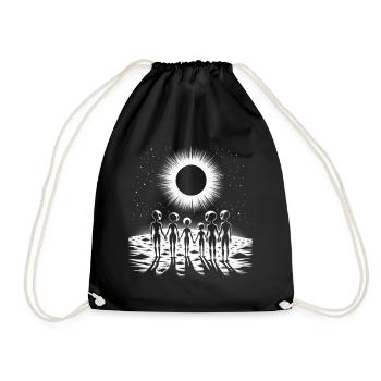 Silhouette Cosmique Cercle Familial - Sac de sport léger - noir - Devant
