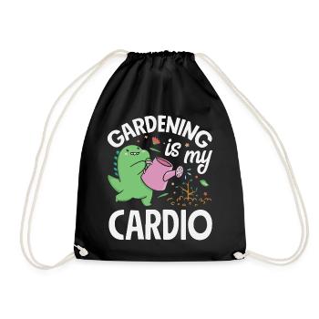 Cadeaux pour les jardins et les amoureux des plantes - Sac de sport léger - noir - Devant