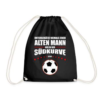 Vieil Homme - Cologne Courbe Sud | Design rétro vintage - Sac de sport léger - noir - Devant