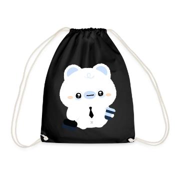 Café de l’ours polaire fatigué - Sac de sport léger - noir - Devant