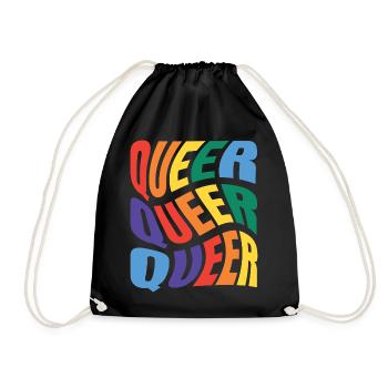 -2026-_LGBTQ_Queer_Queer_Queer_3 - Turnbeutel - Schwarz - Vorne