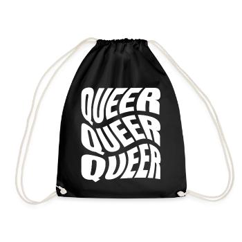 -2026-_LGBTQ_Queer_Queer_Queer_1 - Turnbeutel - Schwarz - Vorne