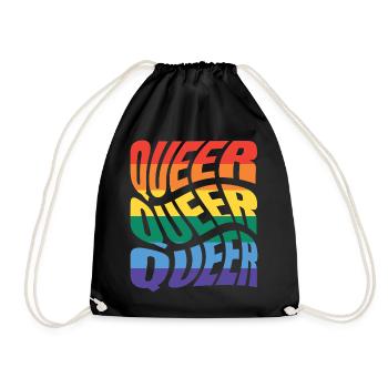 -2026-_LGBTQ_Queer_Queer_Queer_2 - Turnbeutel - Schwarz - Vorne
