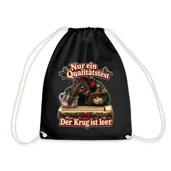 Der Krug ist leer - Turnbeutel - Schwarz - Vorne