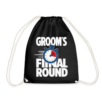 Le chronomètre final du tour du marié - Sac de sport léger - noir - Devant