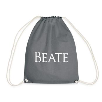 Beate white - Turnbeutel - Grau - Vorne