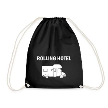 Caravane Camping-car Voyage Voyager - Sac de sport léger - noir - Devant