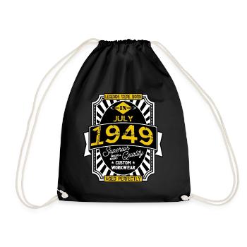 1949 JULI - Turnbeutel - Schwarz - Vorne