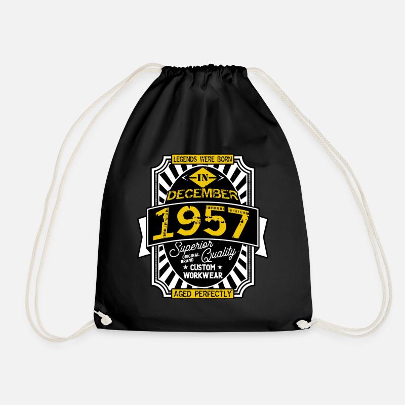 1957 DECEMBER - Sac de sport léger - noir