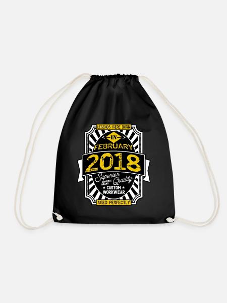 2018 FEBRUARY - Drawstring Bag - black