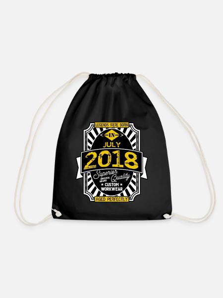 2018 JULY - Drawstring Bag - black