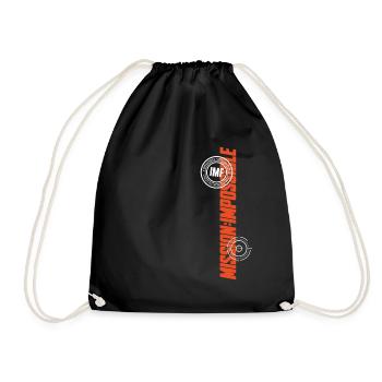 Mission Impossible Dead Reckoning Design In Orange - Drawstring Bag - black - Front