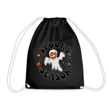Fantôme Spooky Season Retro Halloween - Sac de sport léger - noir - Devant