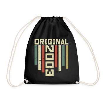 2003 Cadeau Rétro 2003 Cadeau Anniversaire 21 ans - Sac de sport léger - noir - Devant
