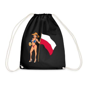 Hot Fan Girl Pologne - Sac de sport léger - noir - Devant