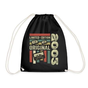 Millésime 2003 - citation d’anniversaire rétro 2003 - Sac de sport léger - noir - Devant