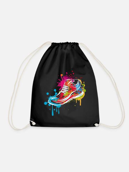 Sneaker Graffiti - Drawstring Bag - black