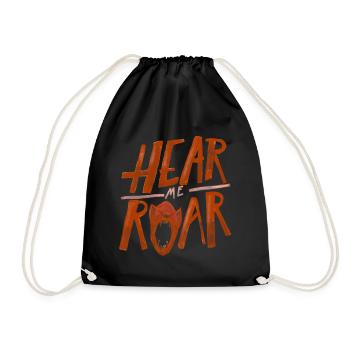 Hearmeroar - Drawstring Bag - black - Front