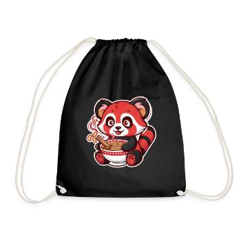 Licorne mignonne avec des fraises pleines de magie - Sac de sport léger - noir - Devant