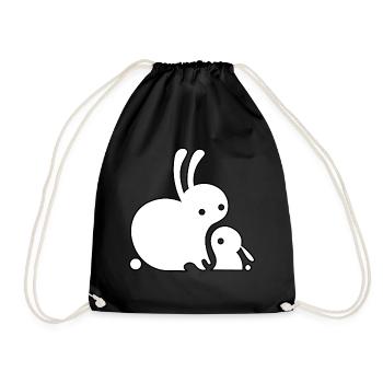 Lapin Lapin Lapin - Sac de sport léger - noir - Devant
