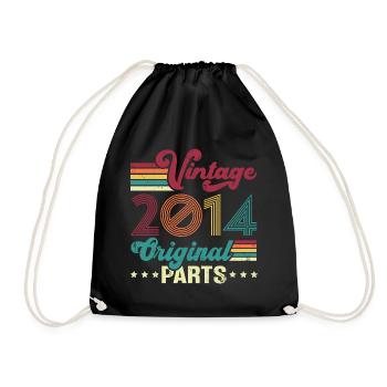 Vintage 2014 Original, Cadeau D'anniversaire - Sac de sport léger - noir - Devant