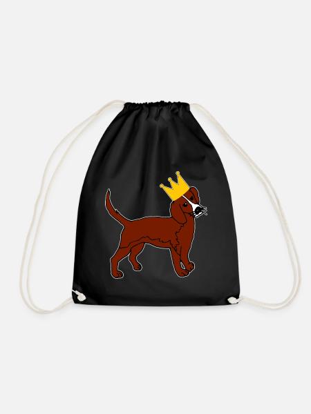 Hundekönig Krone Herrchen Frauchen - Turnbeutel - Schwarz