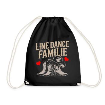 Danse en ligne Famille Papa Maman Enfants - Sac de sport léger - noir - Devant