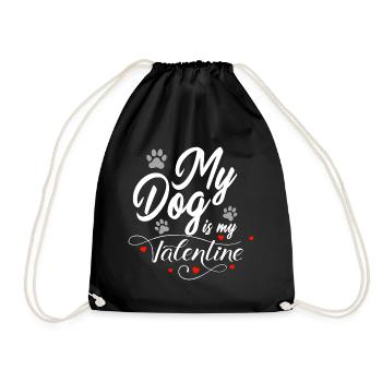 Amoureux de chien - Sac de sport léger - noir - Devant