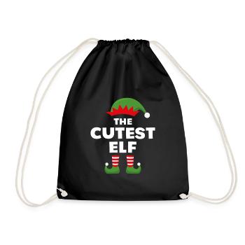 Der süßeste Elf - Turnbeutel - Schwarz - Vorne