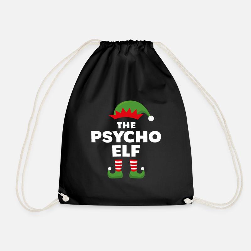Der Psycho-Elf - Turnbeutel - Schwarz