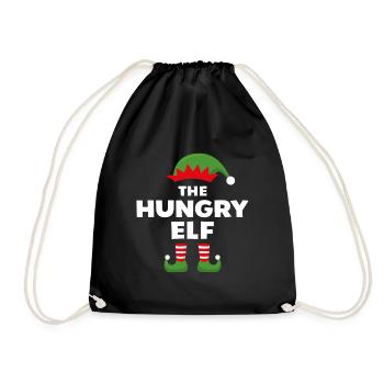 Der hungrige Elf - Turnbeutel - Schwarz - Vorne
