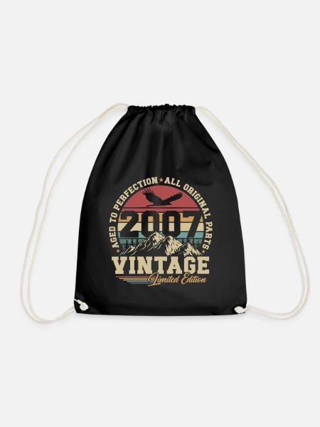 Vintage 2007 Vintage Cadeau d’anniversaire Rétro - Sac de sport léger - noir