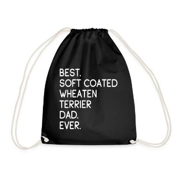 Soft Coated Wheaten Terrier - Sac de sport léger - noir - Devant