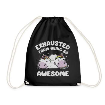Épuisé d’être si génial - Sac de sport léger - noir - Devant