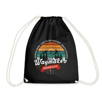 Waymaker Promise Keeper - Drawstring Bag - black - Front