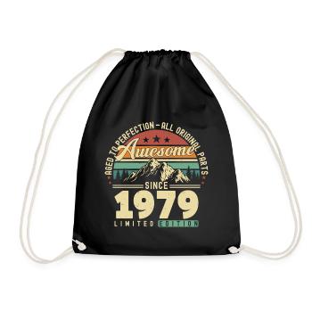Großartig seit 1979 - Turnbeutel - Schwarz - Vorne