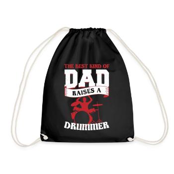 Son Papa Batteur Batteur Dites Papa - Sac de sport léger - noir - Devant
