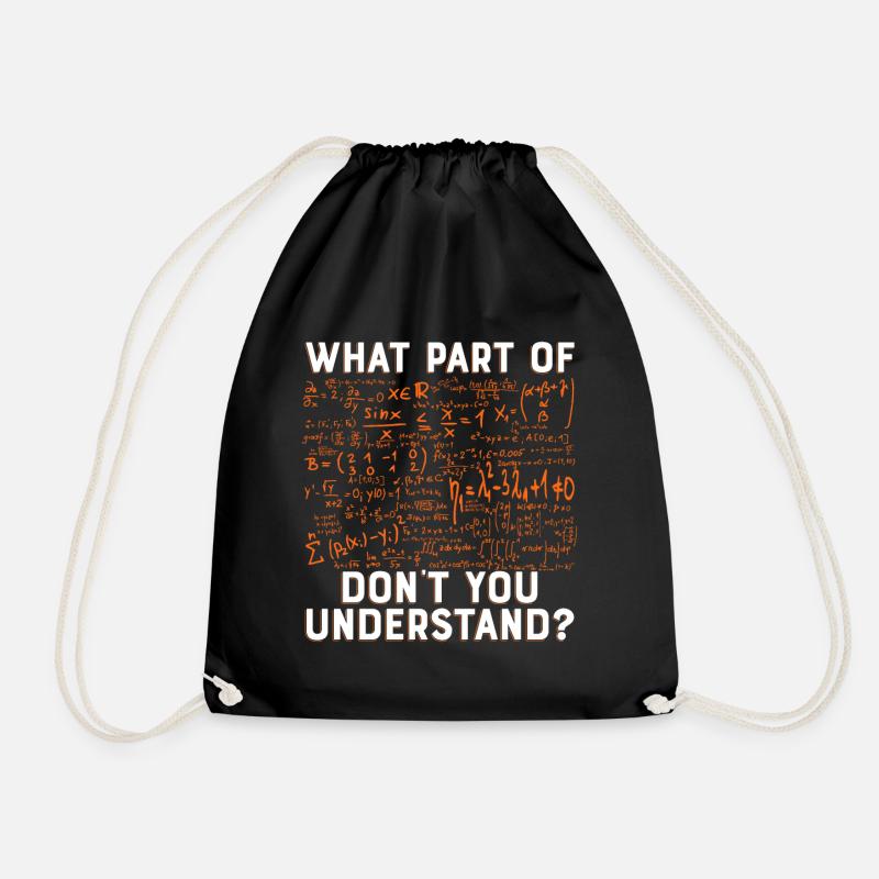Science physics math gift formula - Drawstring Bag - black