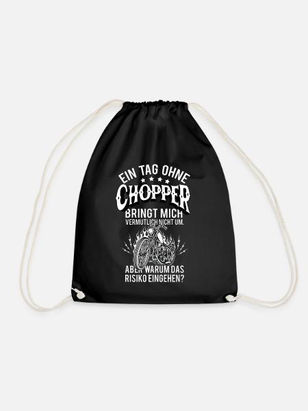 Chopper Motorrad Gang - Turnbeutel - Schwarz