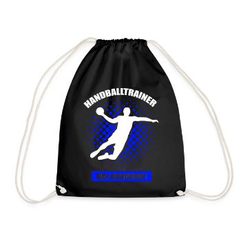 Handballtrainer aus Leidenschaft - Turnbeutel - Schwarz - Vorne