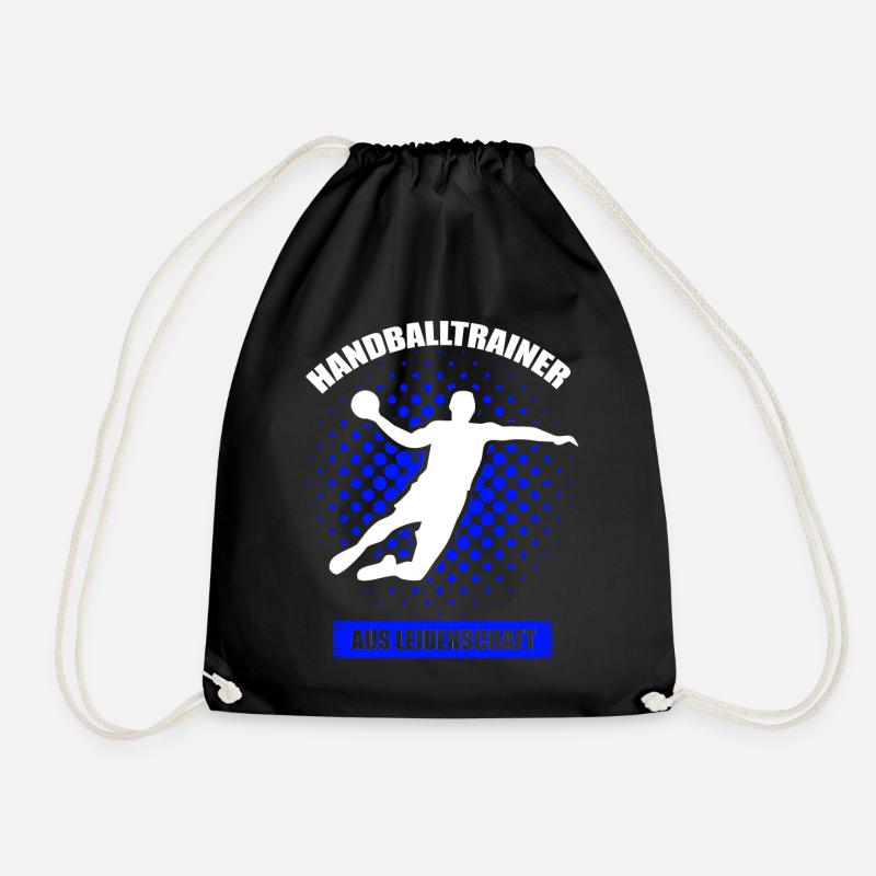 Handballtrainer aus Leidenschaft - Turnbeutel - Schwarz