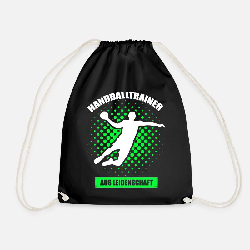 Handballtrainer aus Leidenschaft - Turnbeutel - Schwarz