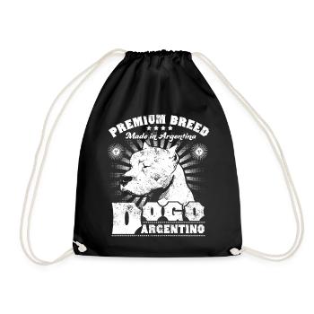 Dogo Argentino - Drawstring Bag - black - Front