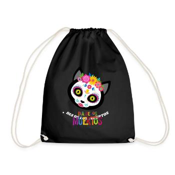 Dia De Katze - Turnbeutel - Schwarz - Vorne